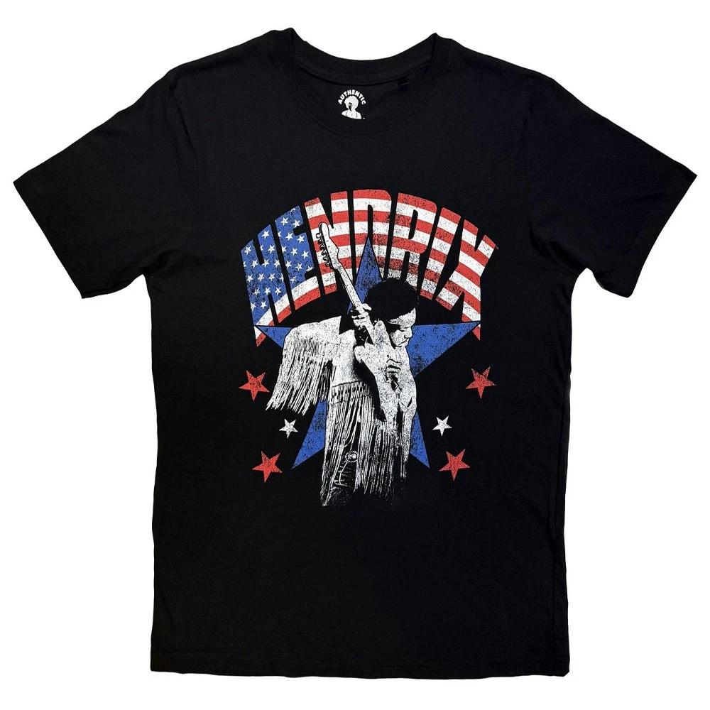 Jimi Hendrix Stars And Stripes Logo T Shirt XL