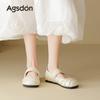 Augustine Mary Jane shallow mouth single shoes 2025 new casual shoes soft sole single shoes with skirt beautiful small leather shoes