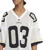 adidas Camiseta Masculina Original Digital com Decote V, Logo, Corte Solto, Manga Curta, Tops Brancos JX1699