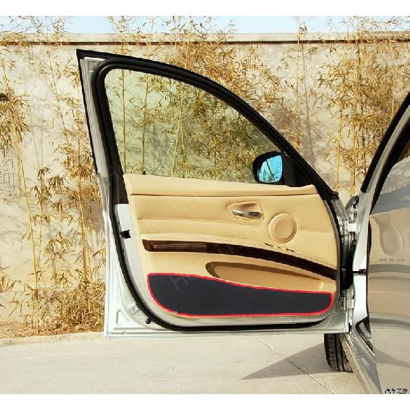 Protective Mat Side edge cover Door Inside Guard Car Door Anti Kick Pad Sticker for BMW 3 Series E90 4D 2009-12 318i