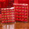 Chinese New Year Red Flocked Lanterns