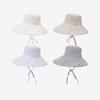 Summer Striped Sunshade Hat Women's Holiday Big Brim Sunscreen Fisherman Hat