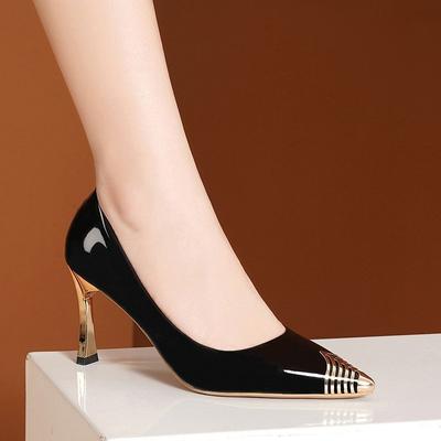 Nuevo En Rojo Patrón Espiral Cabeza Especial Zapatos de Moda para Mujer Punta Tacón Fino Boda Tacones Altos Banquete Club Nocturno con Zapatos