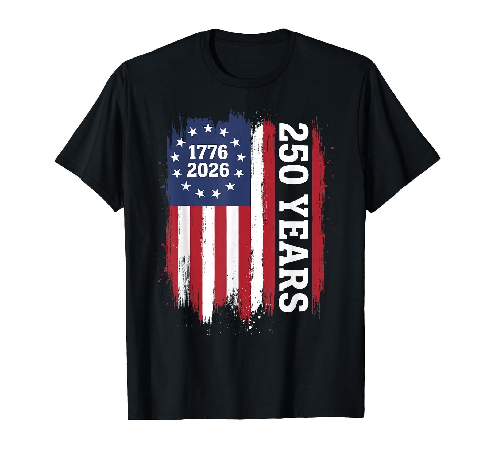 250th Independence Celebration Freedom T-Shirt for America Anniversary S