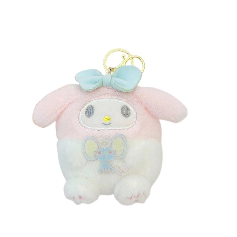 Cute Kurumi Pacha Dog Plush Coin Purse Earphone Holder Keychain Doll Pendant