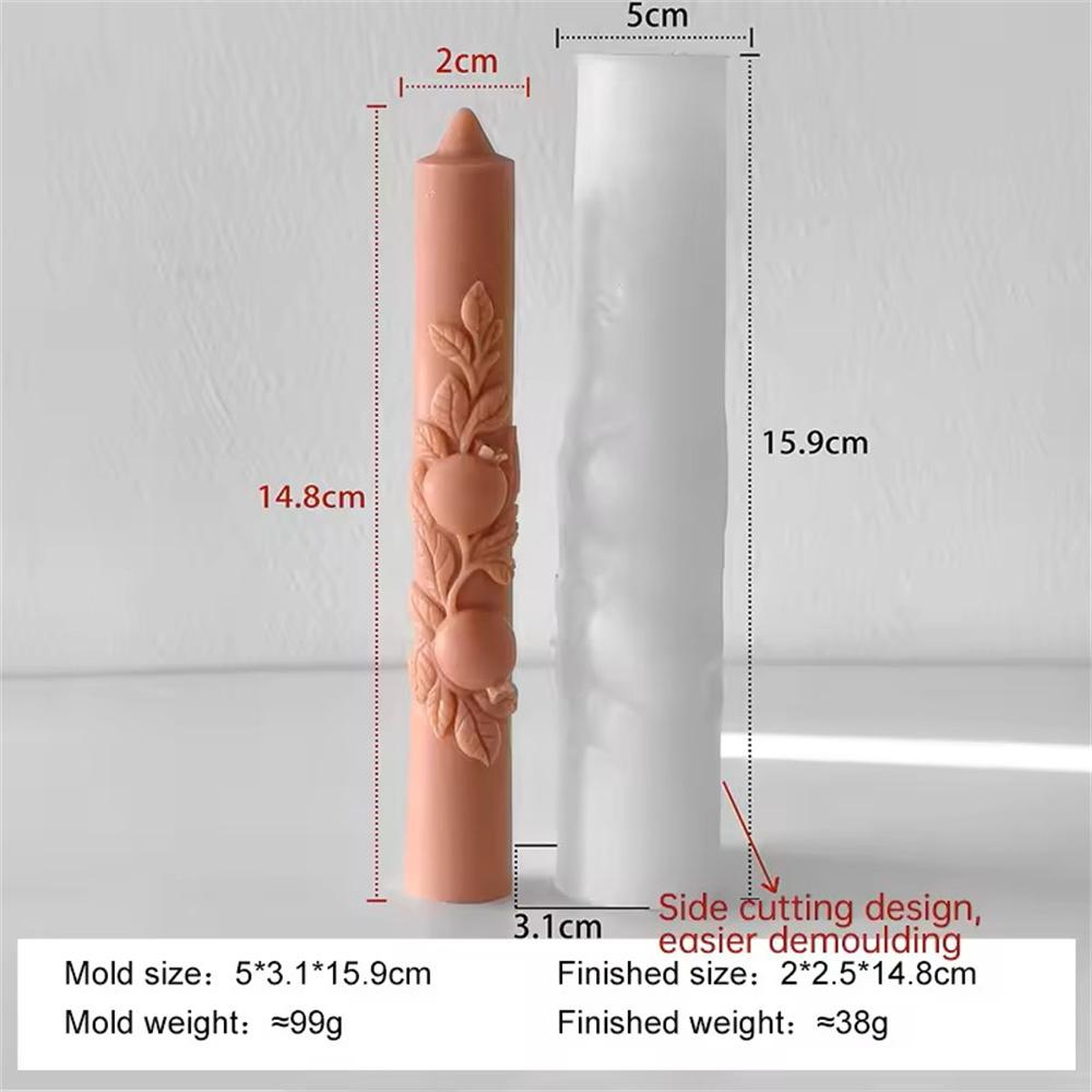 Ручная форма для свечей Термостойкая силиконовая форма для свечей Форма для длинных свечей Нетоксичная