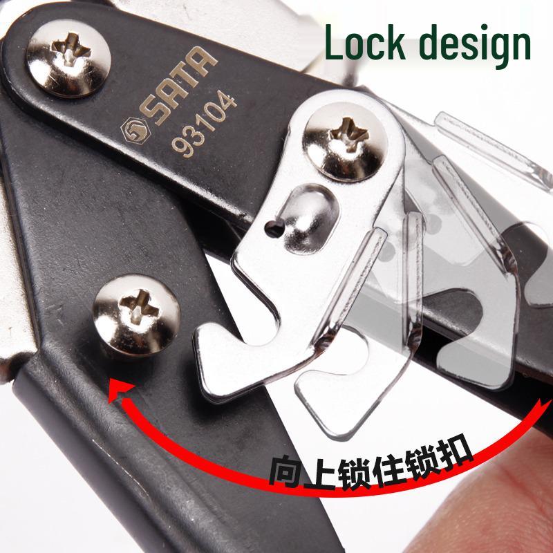 SATA Aviation Shears: Left, Right, Extended Iron Shears - Models 93101, 93102, 93103, 93104 - Stainless Steel.