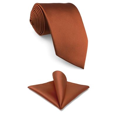 (Shlax & Wing) Shlax & Wing Fashion Plain Orange Men's XL Necktie Handmade Washable Business Long Narrow 6cm