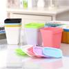 21 Set Vibrant Seedling Containers Colorful Square Plastic Flower Pots for Growing Succulent Plants with Trays Room Garden Decor