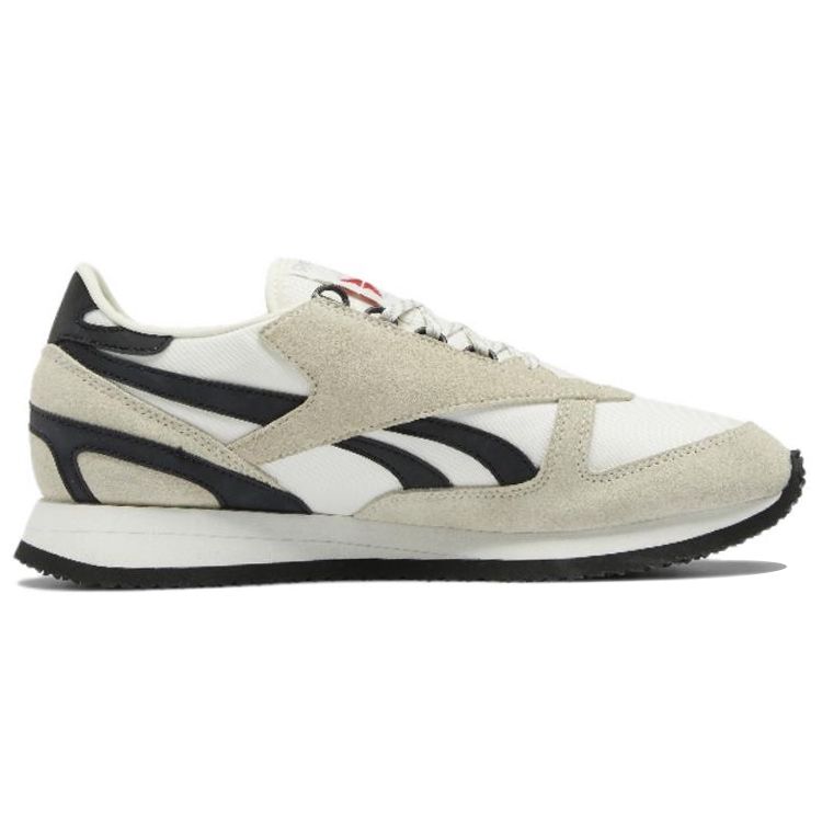 Reebok Victory Nylon Retro Shock Absorbing Durable Breathable Lightweight Low Top Casual Shoes Unisex Sneaker Off-White Black GW3806