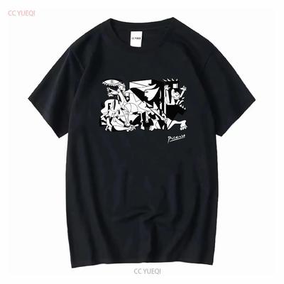 Pablo Picasso Guernica 1937 T-shirt œuvre d'art manches longues ou courtes vintage Lavé mode streetwear Polyvalent Stretch Unisexe