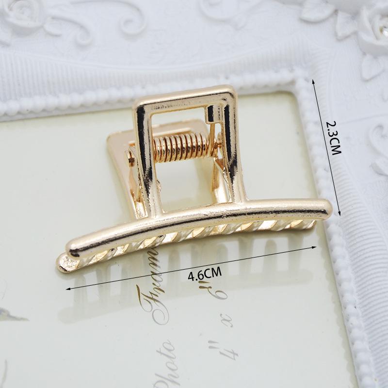 INS Minimalist Metal Claw Hairpin: Small & Medium Retro Hair Clip for European & American Styles, Korean Headwear