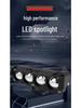 High-Intensity LED Motorcycle & E-Bike Laser Paving Headlight