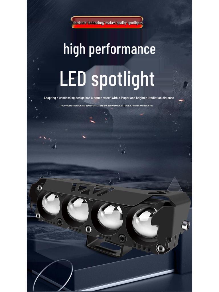 High-Intensity LED Motorcycle & E-Bike Laser Paving Headlight