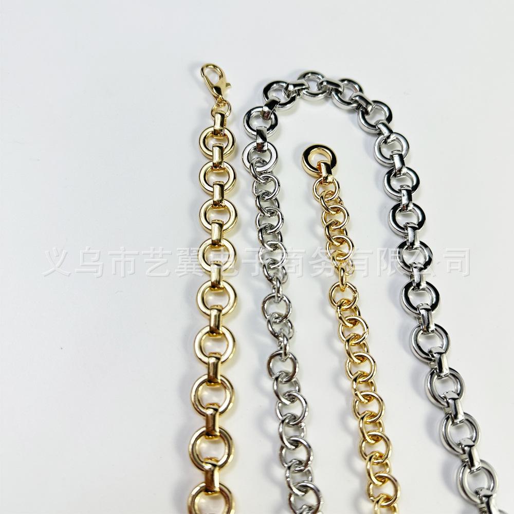 European and American new metal DIY punk style round hollow thin chain belt women's fashion versatile waist chain