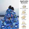 1pc. Stitch Cartoon Blanket, Home Decor Gift for All Seasons, Soft and Cozy Throw Blanke, Living Room, Travel, Camping, Car Blankets, Beach,