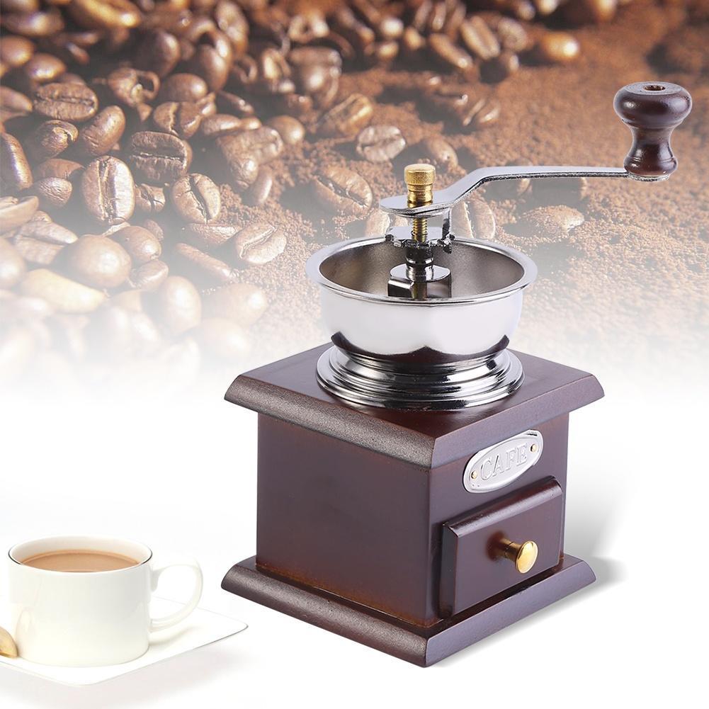 Coffee 1Pcs Retro Design Coffee Bean Hand Grinder Manual Mill with Stainless Steel Handle Home Kitchen Office Grinding Tool Coffee 1Pcs Retro Design Coffee Bean Hand Grinder Manual Mill with Stainless Steel Handle Home Kitchen Office Grinding Tool