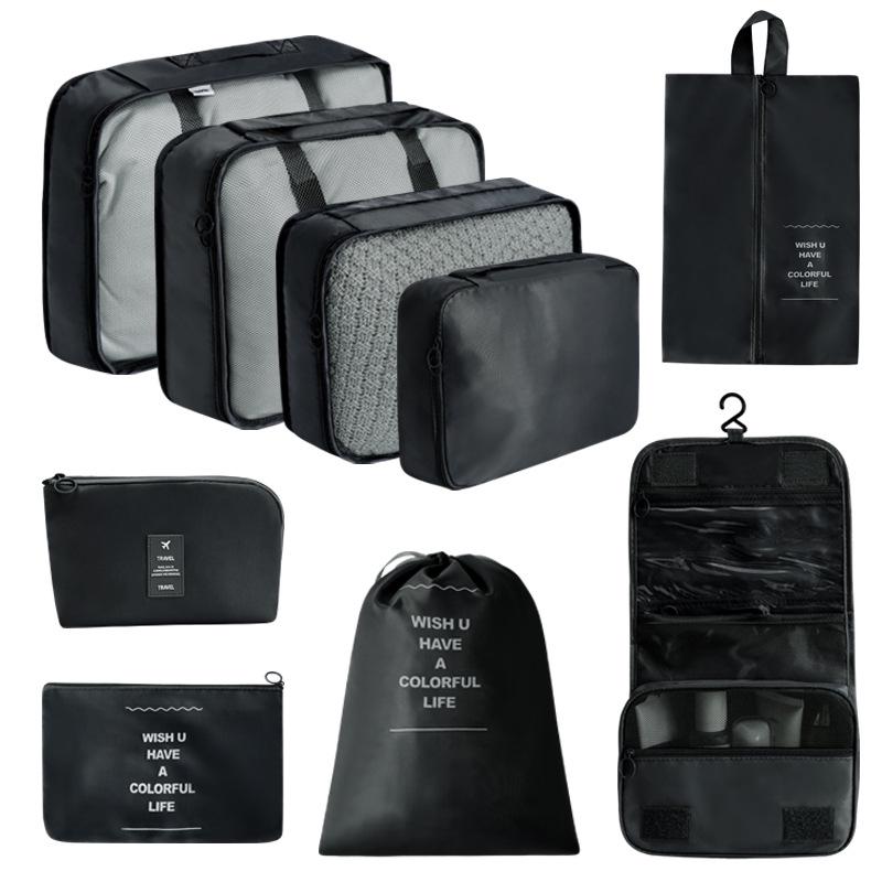 7-Piece Travel Storage Bag Set for Clothing and Luggage Organization