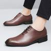 Fashion New Trend Genuine Leather Men's Brogue Shoes High Quality Mens Business Dress Shoes British Style Men Leather Dress Oxfords Shoe