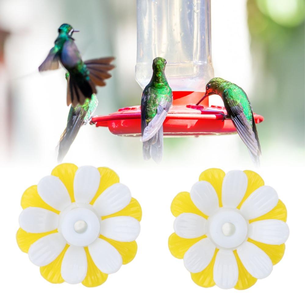 30sets Plastic Hummingbird Feeder Replacement Flowers Hummingbird Feeder Parts  Hanging Feeder
