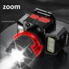 LED Intelligent Sensing Headlight Head Mounted Strong Light Flashlight Outdoor Work Light Electric Display Fishing Light
