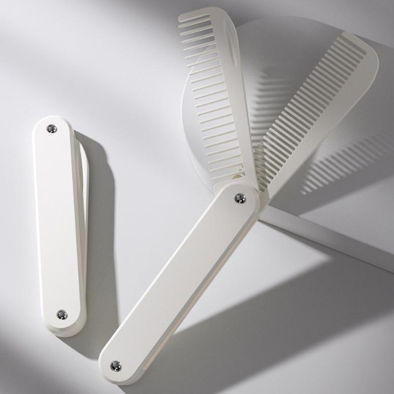 2 In In Multifuncional Portable Plastic Folding Pocket Combs Barber Men Oil Head Beard Combs Hair Styling Wide Tooth Combs
