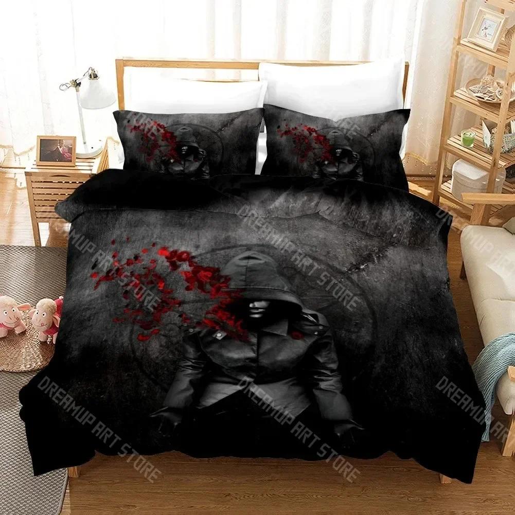 3D-print Populär TV-serie Supernatural Sängkläder Set Täcke 3D-print Lyxigt Påslakan Set Hemtextil Dekoration Queen King Enkel