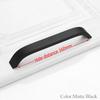 NAIERDI Kitchen Cabinet Knobs Handles Black Furniture Handle for Cabinet Drawer Pulls Aluminum Alloy Handle 96/128/160/192mm