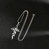 Popular hip-hop necklace does not fade men's and women's ins high-end personality chain irregular cross long simple sweater chain