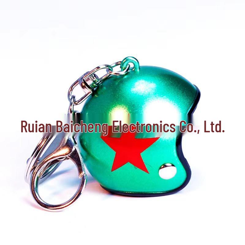 Premium Windproof Duck Helmet Keychain with Star Design