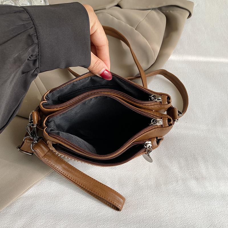 Women's Small Square Bag With Diamonds Shoulder Crossbody Bag