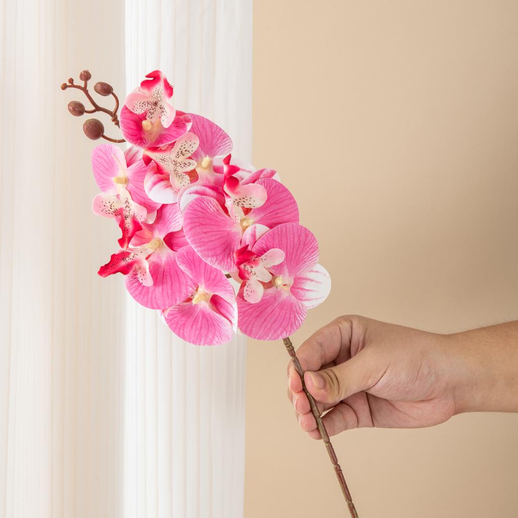 Silk Artificial Flower moth orchid Home Room Vase Table Decor Wedding Bridal Bouquet Outdoor Garden Wreath Party Diy Gift Props