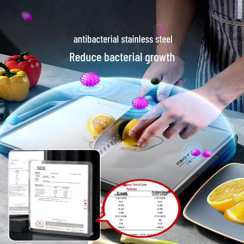 Kobach 304 Stainless Steel Double-Sided Antibacterial Cutting Board