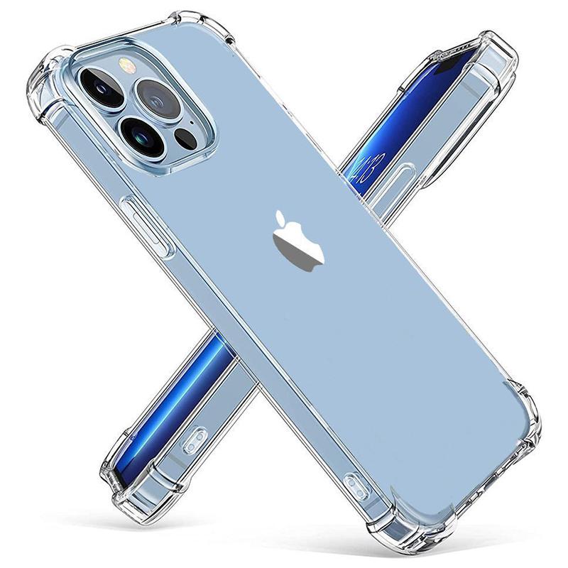 

Clear Cell Phone Case for iPhone 15 Pro,TPU Four Corners Reinforced Anti-Fall Cover A