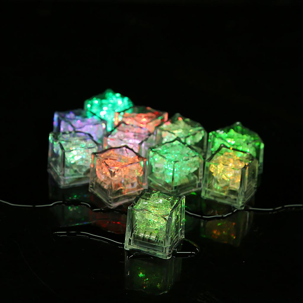 LED Light-emitting Small Ice Light-emitting Square Colorful Decoration