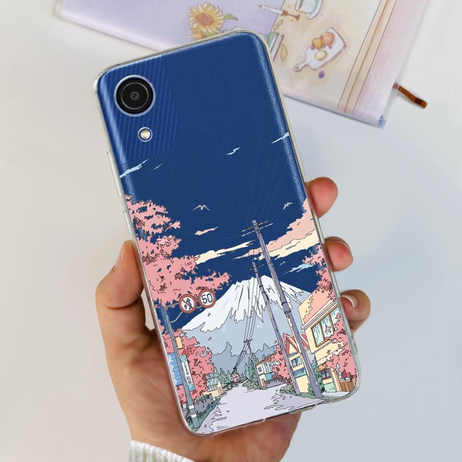 For Cover Samsung Galaxy A03 Core Phone Case Stylish Flower Butterfly Soft Silicone Clear Cover For Samsung A03 Core A032F Coque