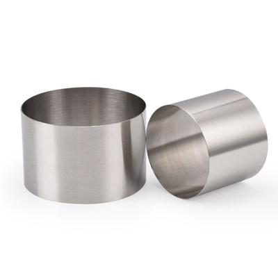 Acessórios de Cozinha 5/6/8/10CM Anel de Bolo Molde Formato Redondo Aço Inoxidável Ferramenta de Assar DIY Círculo de Mousse Reutilizável Gadget para Confeitaria