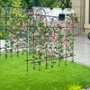 Garden Cucumber Trellis Large Metal Trellis Detachable Climbing Arch Plants Support for Vegetable Beans Fruit U-Frame Trellis
