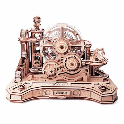 ROBOTIME 3D Wooden Puzzles Marble Run Set - 3D Puzzles for Adults-Mechanical Model Kit for Adults - Model Building Kits - Space/STEM/Engineering Gift