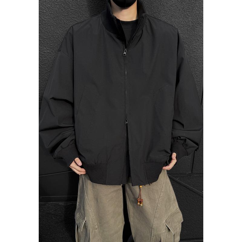 Giacca Bomber da Uomo Vestibilità Larga Corta Streetwear