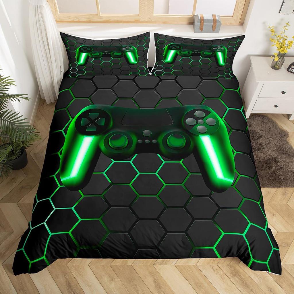 Erosebridal Football Comforter Cover, Hand Drawn Sketch Soccer Flag Network Team Sports Duvet Cover for Boys Teens Men, Decorative 2 Piecce