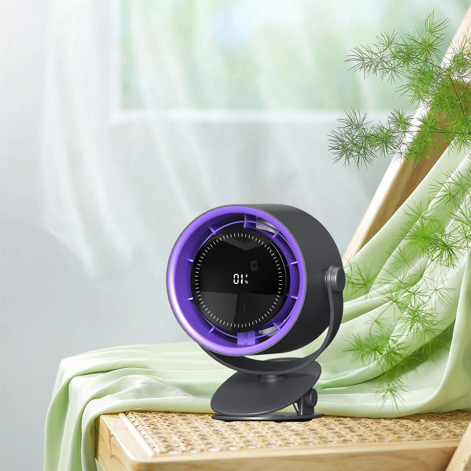 

Вентилятор с зажимом, легкий, модный, с низким уровнем шума для кемпинга, пешего туризма, рыбалки Dark Gray