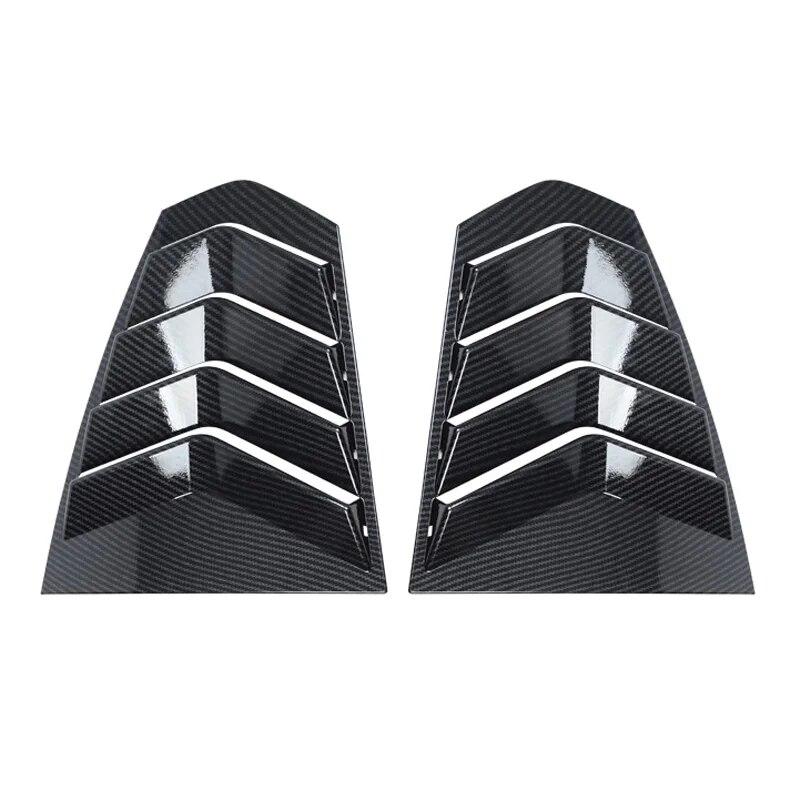 2PCS Car Rear Window Triangle Shutter Decoration Panel Cover Stickers Trim For BMW G20 G28 3 Series Auto Exterior Accessories
