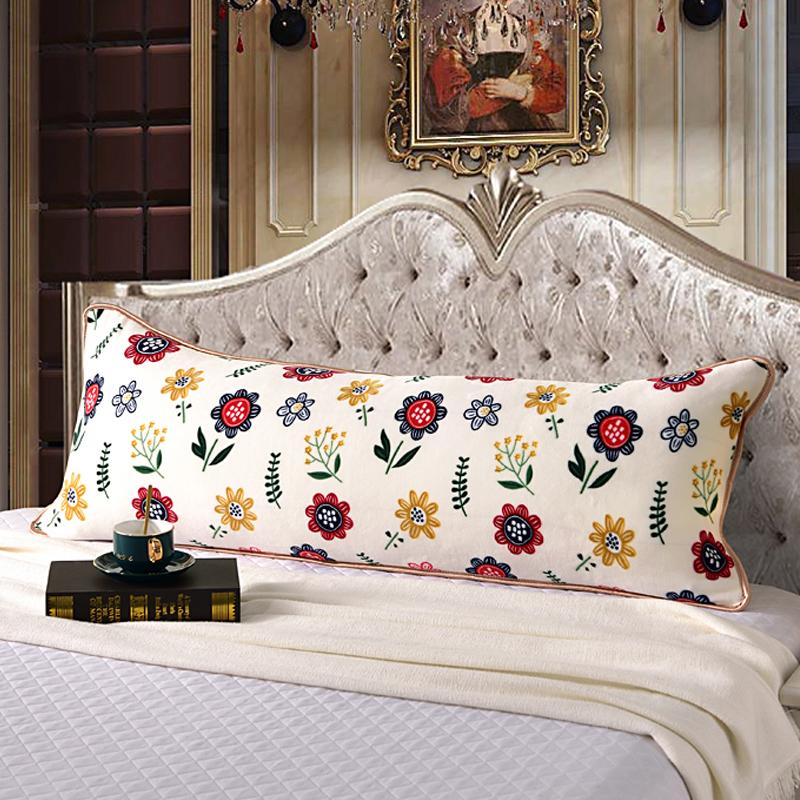 48*120cm Length Winter Sleep Pillowcase Thick Coral Fleece Pillow Case Soft Flannel Warm Pillow Cover For Couple Home Bedding