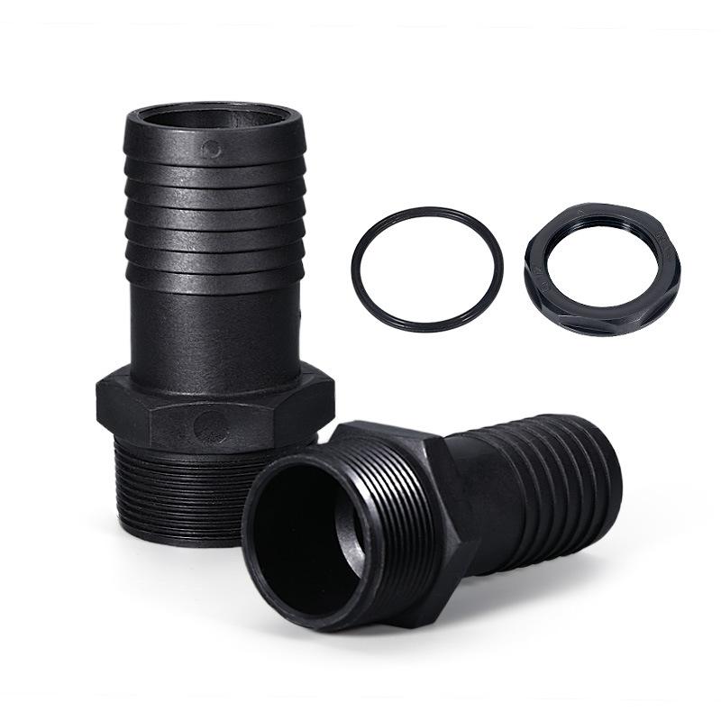 5PCS Plastic Hose Barb Fitting Adapters with NPT Male Connector Suitable for Wide Temperature Range and Pressure Conditions