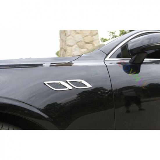 For Volvo XC40 19-22 Chrome ABS Body Side Front Side Vent Fender Cover Trim 2PCS