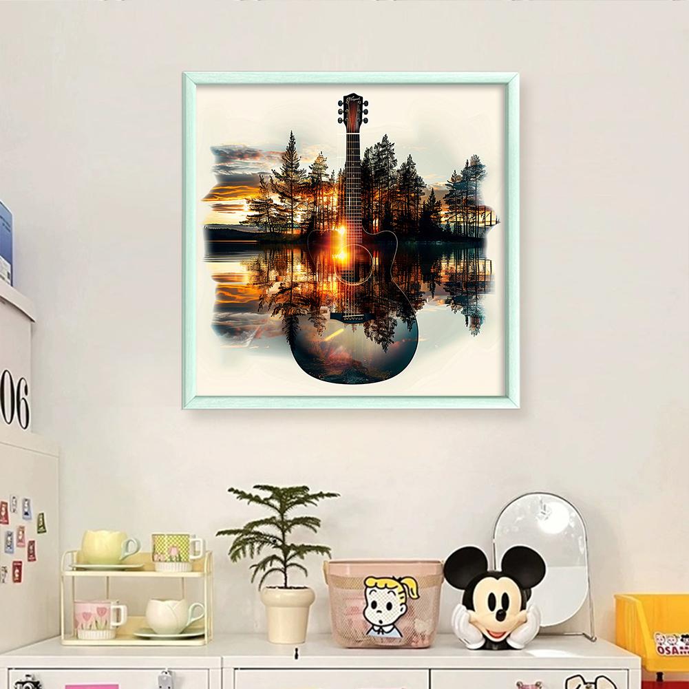 Vollstickerei Baumwollgarn 11CT Gedruckte Landschaft Kreuzstich-Set Kunst