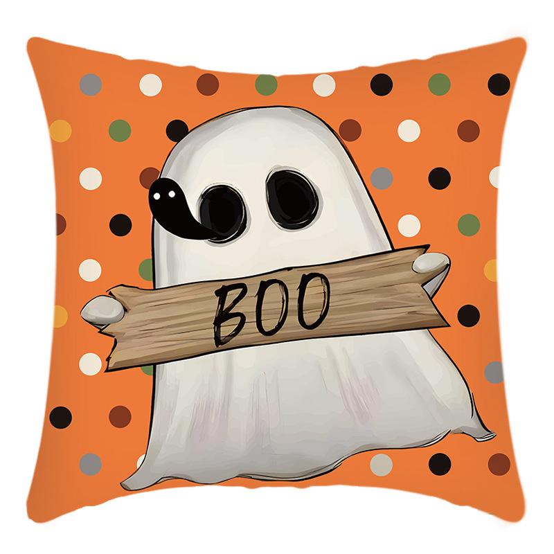 

Halloween Pumpkin Pillow Case Cartoon Print Pillow Halloween Home Decor Polyester Pillow Case 45 * 45Cm pillowcase