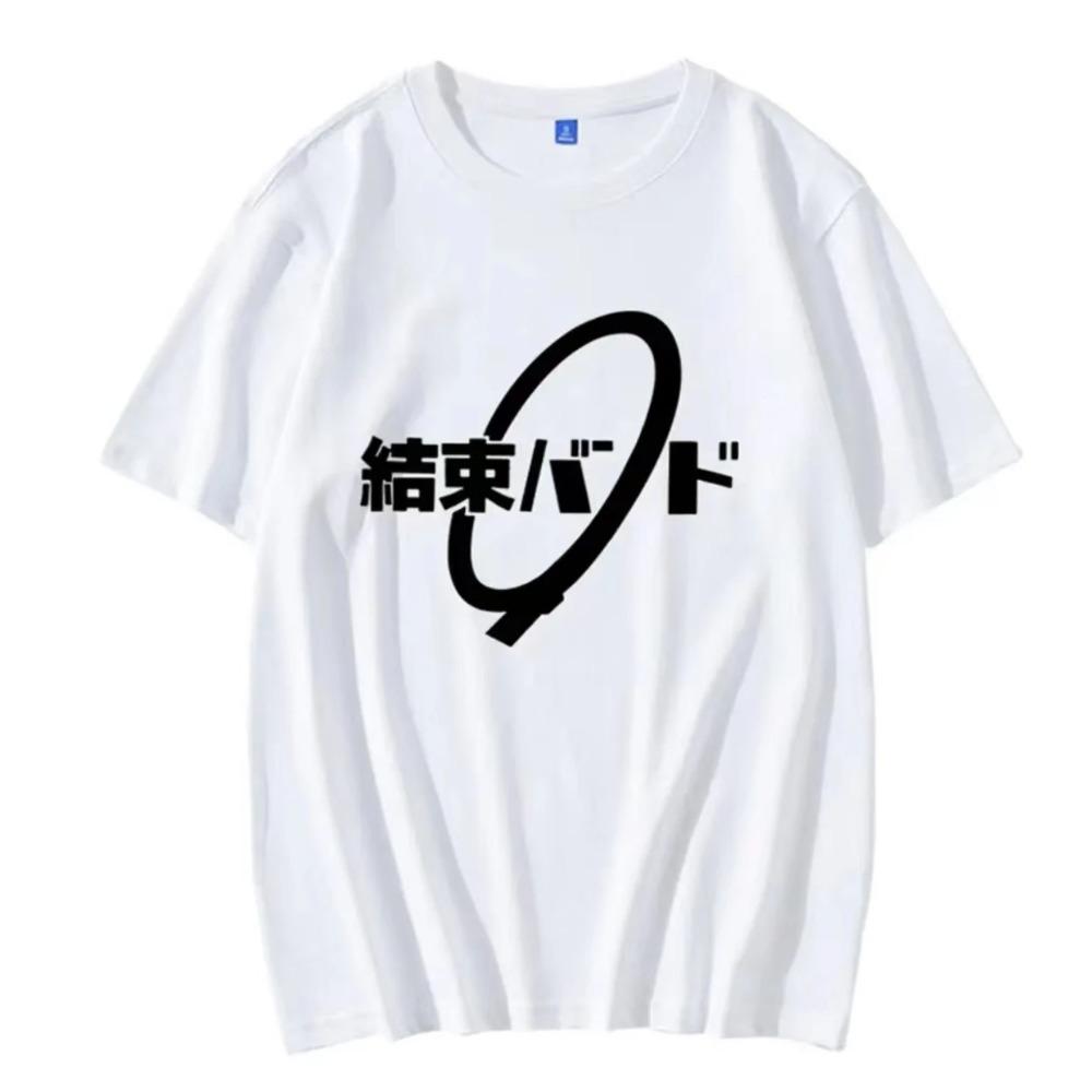 Unisex Anime Cos BOCCHI THE ROCK Hitori Gotoh Ljichi Nijika Cotton Casual Short T-Shirt Tee
