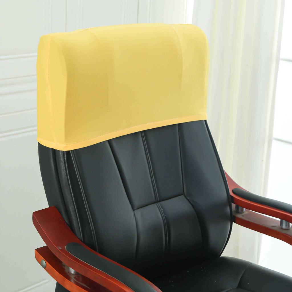 Elastic Boss Chair Headpillow Case Office Chair Cover Swivel Chair Headpillow Case Computer Chair Headpillow Seat Dustproof Head Cover